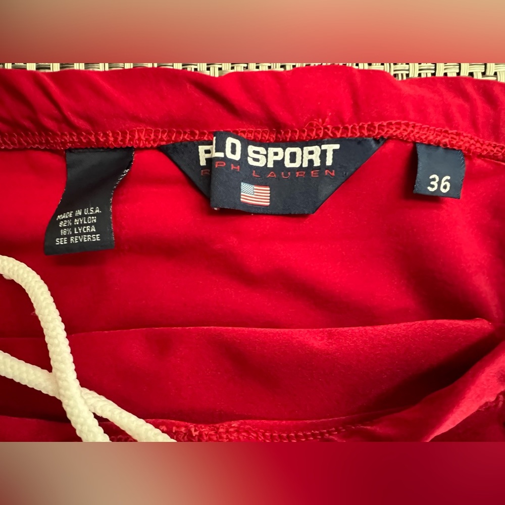 Men's "Polo Sport Ralph Lauren" Red Swim Suit - Picture 3 of 3